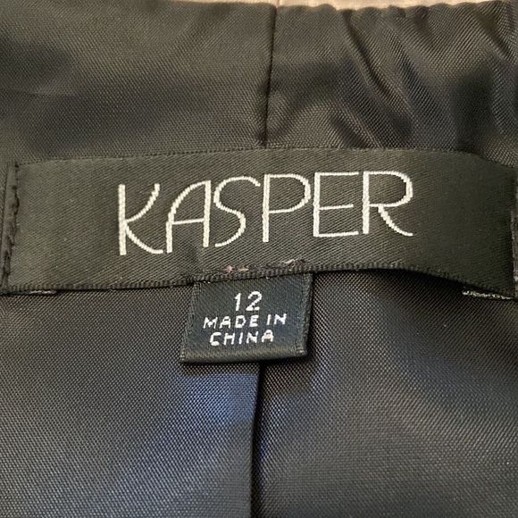 KASPER Jacket Blazer Black & Cream Blazer Jacket - Picture 8 of 14